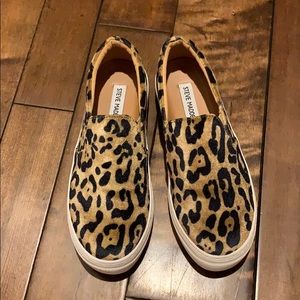 Steve Madden cheetah slip sneakers